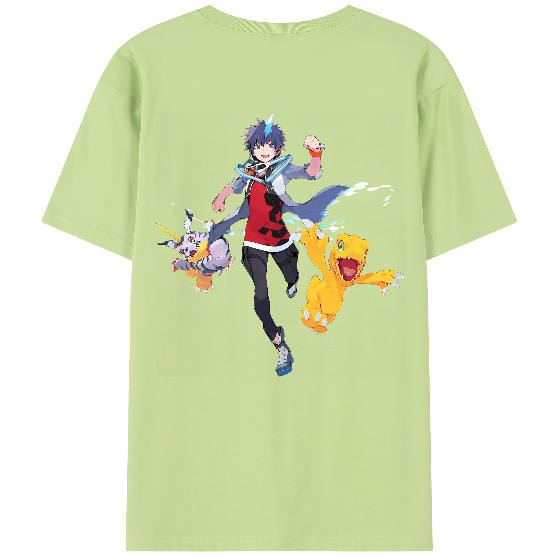 （画像用） Digimon デジタルモンスター/デジモン 綿100％半袖Tシャツ（背面プリント）